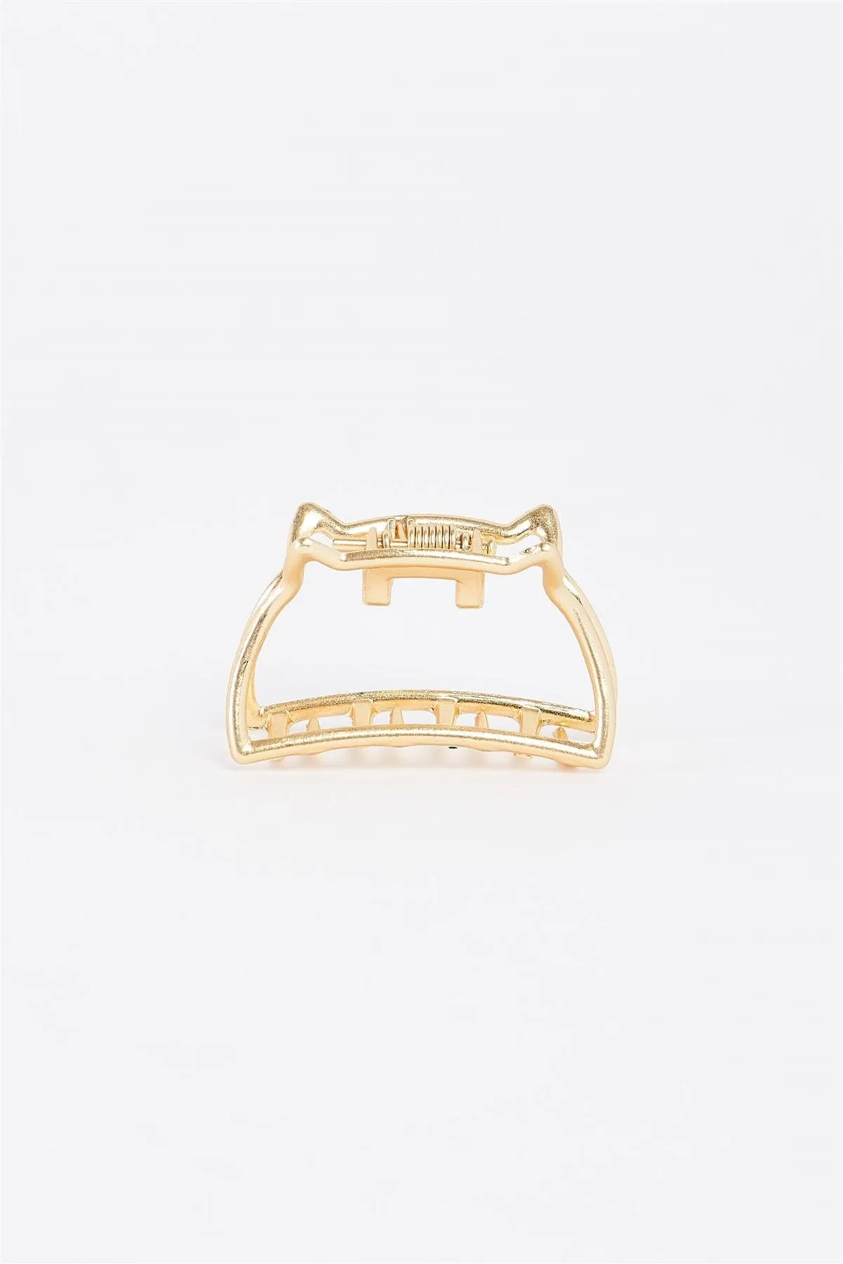 3pcs Gold Small Cat Shaped Cut-Out Hair Clip