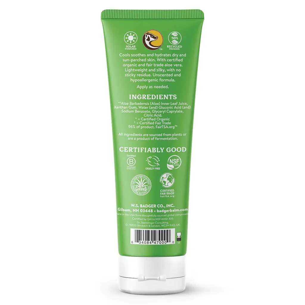 Badger Aloe Vera After Sun Gel, 4floz