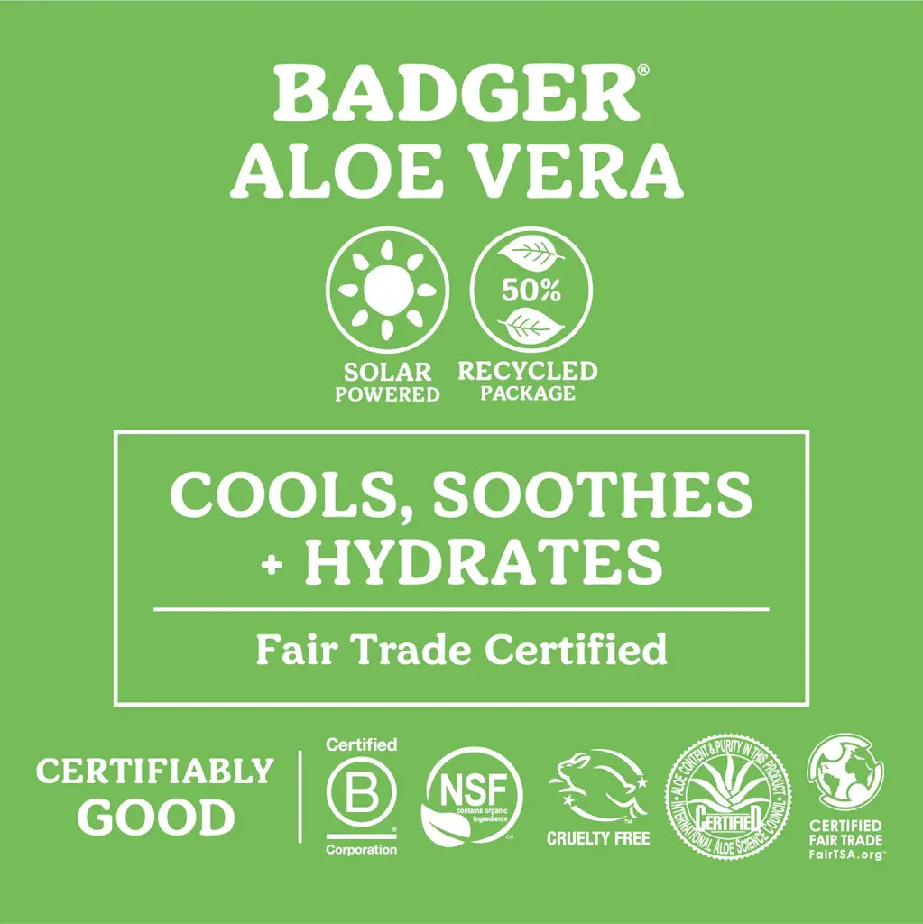 Badger Aloe Vera After Sun Gel, 4floz