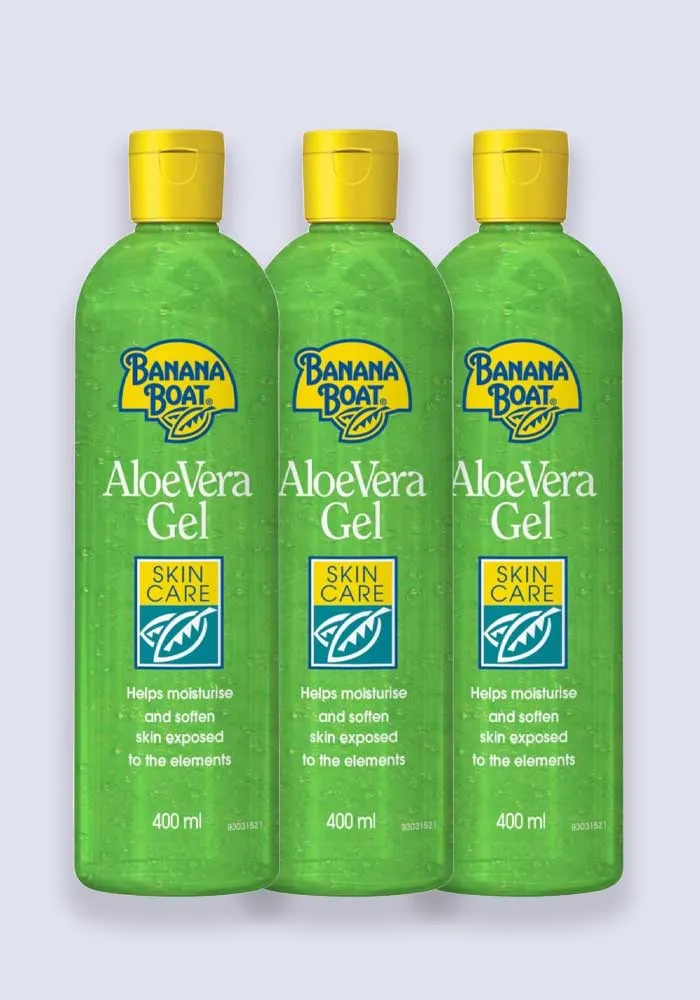 Banana Boat Aloe Vera After Sun Gel 400ml - 3 Pack Saver