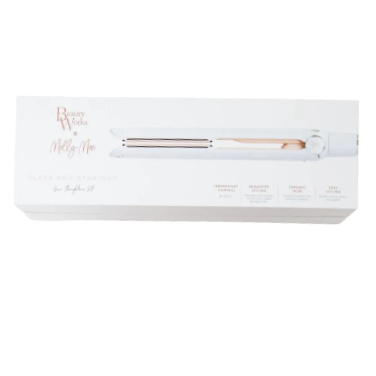 Beauty Works X Molly Mae Straightener Kit.