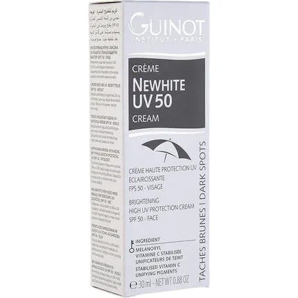 Brightening cream with high UV protection Spf 50 for face, Guinot