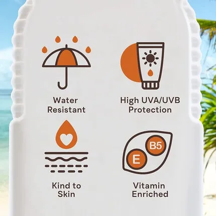 Children's waterproof sunscreen lotion with a high degree of protection Spf 50, 200 ml Malibu