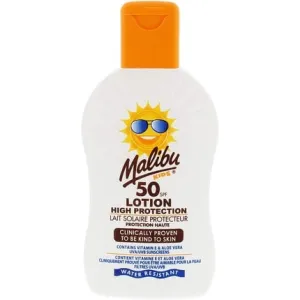 Children's waterproof sunscreen lotion with a high degree of protection Spf 50, 200 ml Malibu