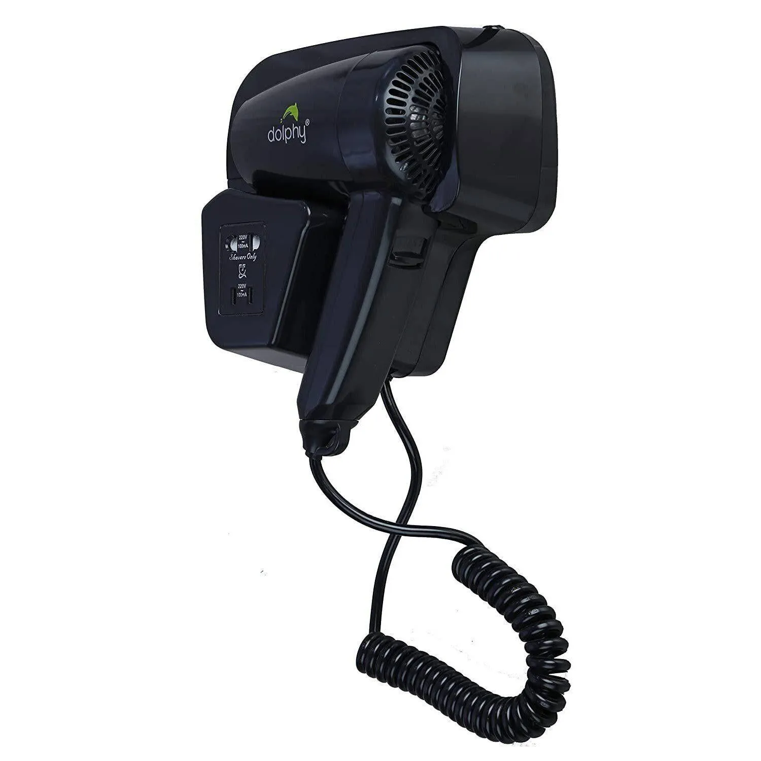 Dolphy Wall Mount Hair Dryer 1200W Black