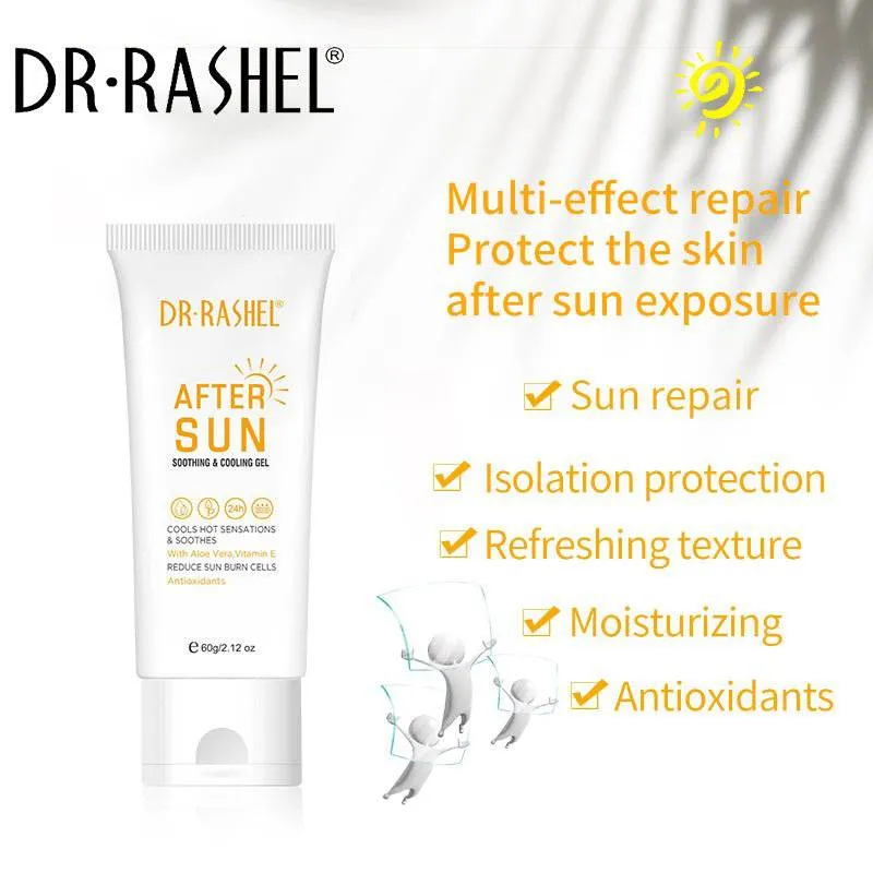 DR RASHEL After Sun Soothing and Cooling Gel Enriched with Aloe Vera and Vitamin E 60g DRL-1653