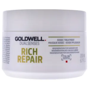 Dualsenses Rich Repair 60 Sec Treatment by Goldwell for Unisex - 6.7 oz Treatment