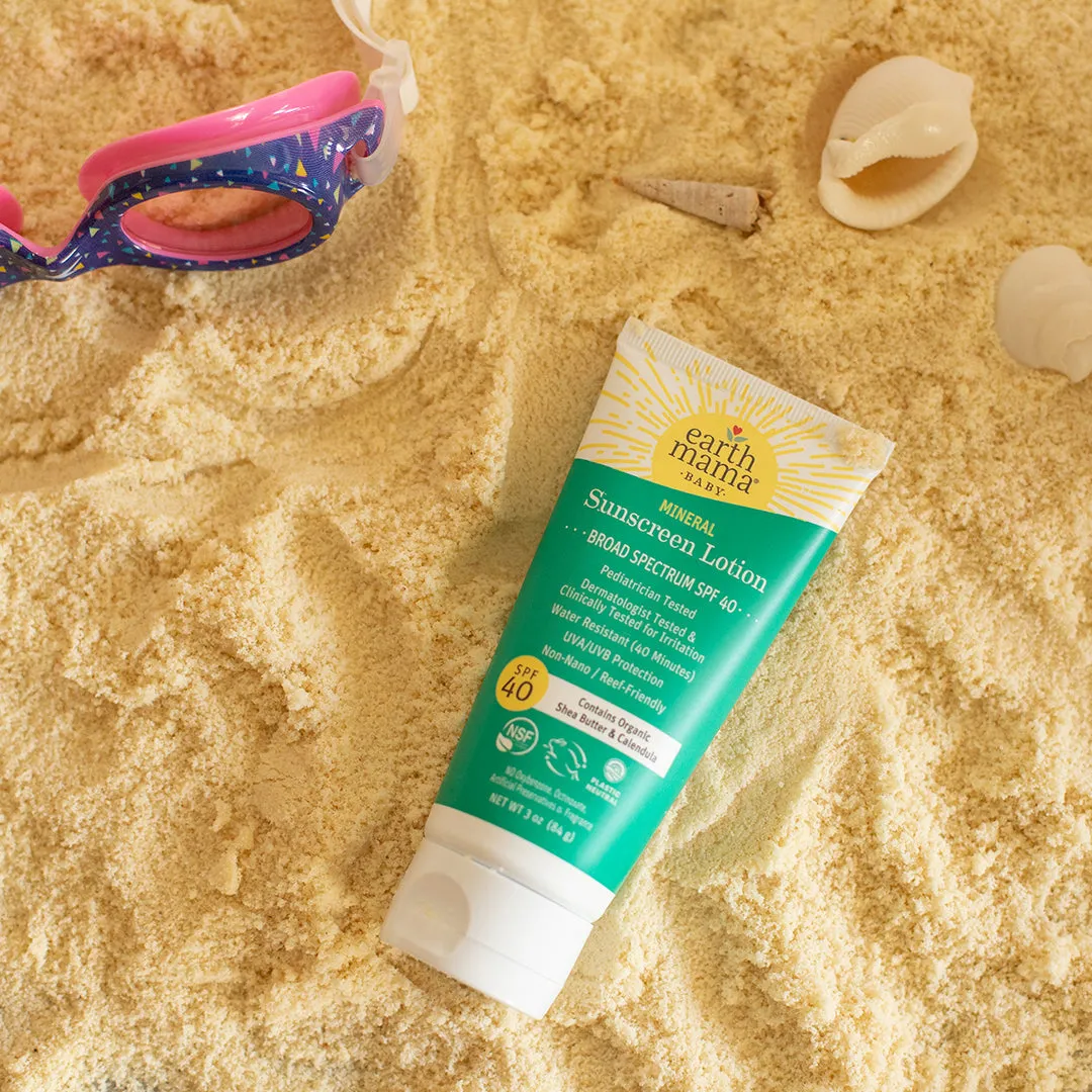 Earth Mama Baby Mineral Sunscreen Lotion SPF 40