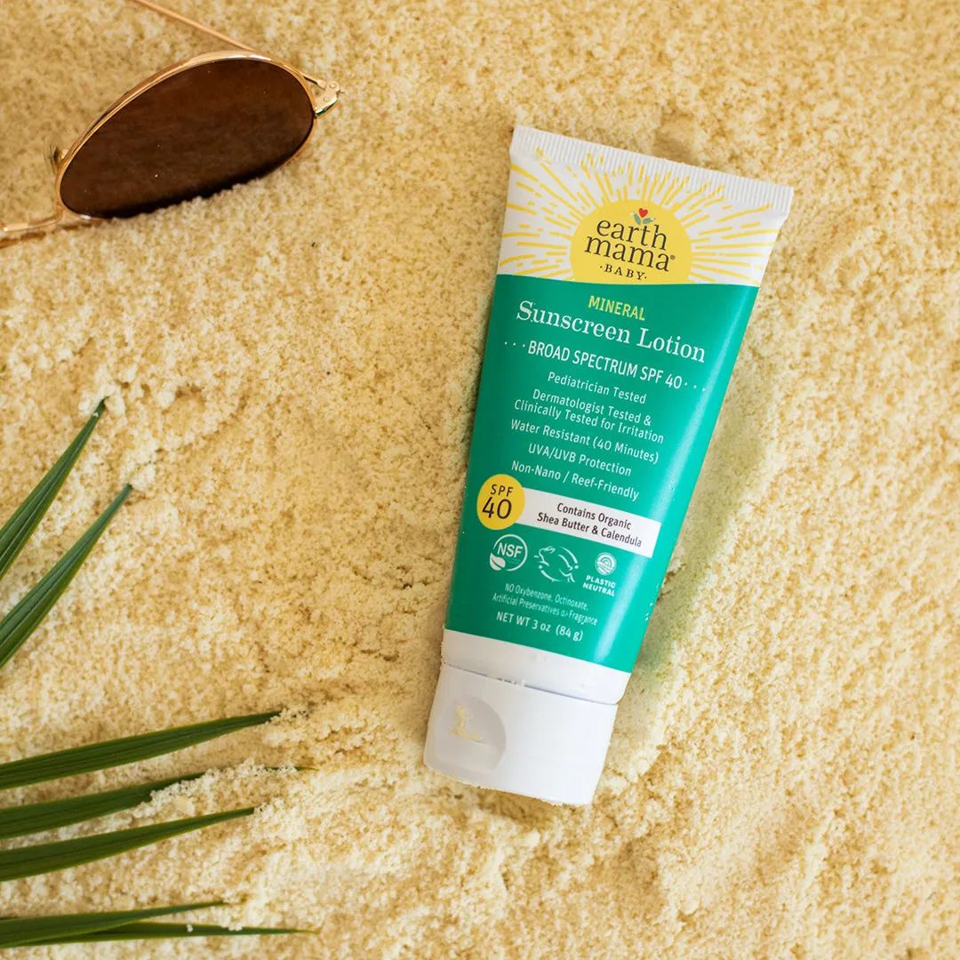 Earth Mama Baby Mineral Sunscreen Lotion SPF 40