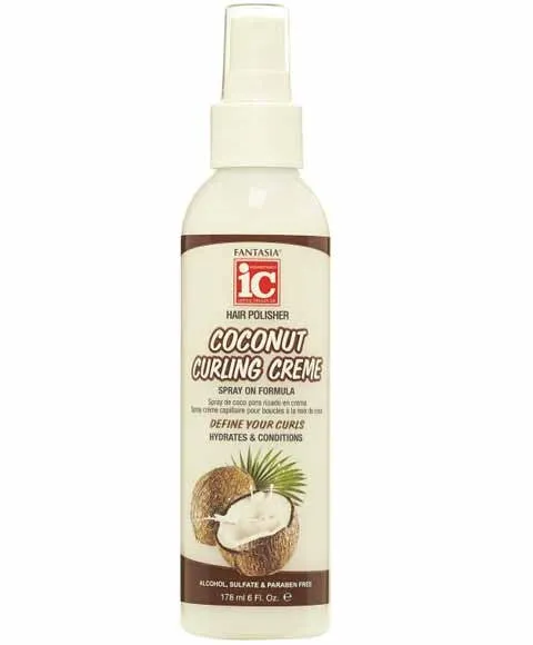 Fantasia  Coconut Curling Creme Spray On Formula