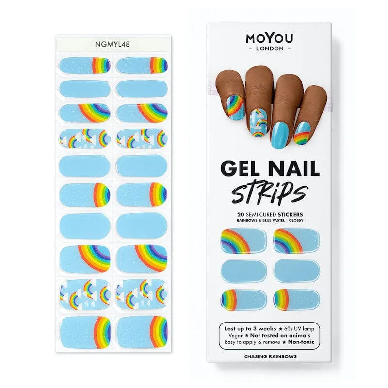 Gel Nail Strip ★ Chasing Rainbows