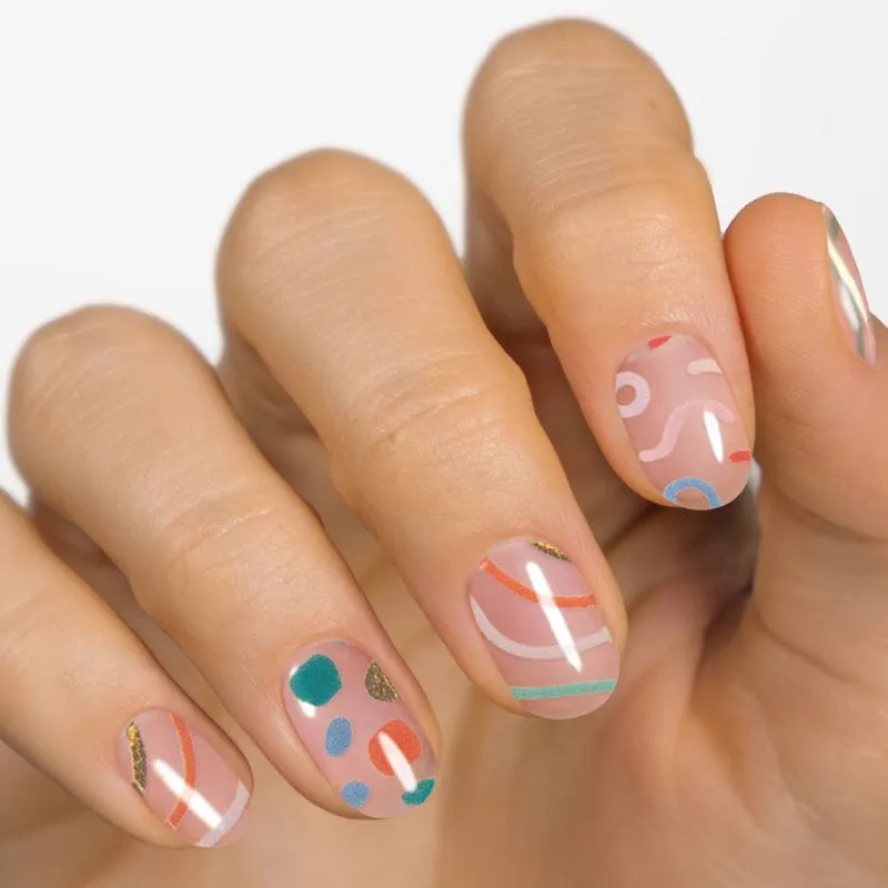 Gel Nail Strip ★ Confetti Dip