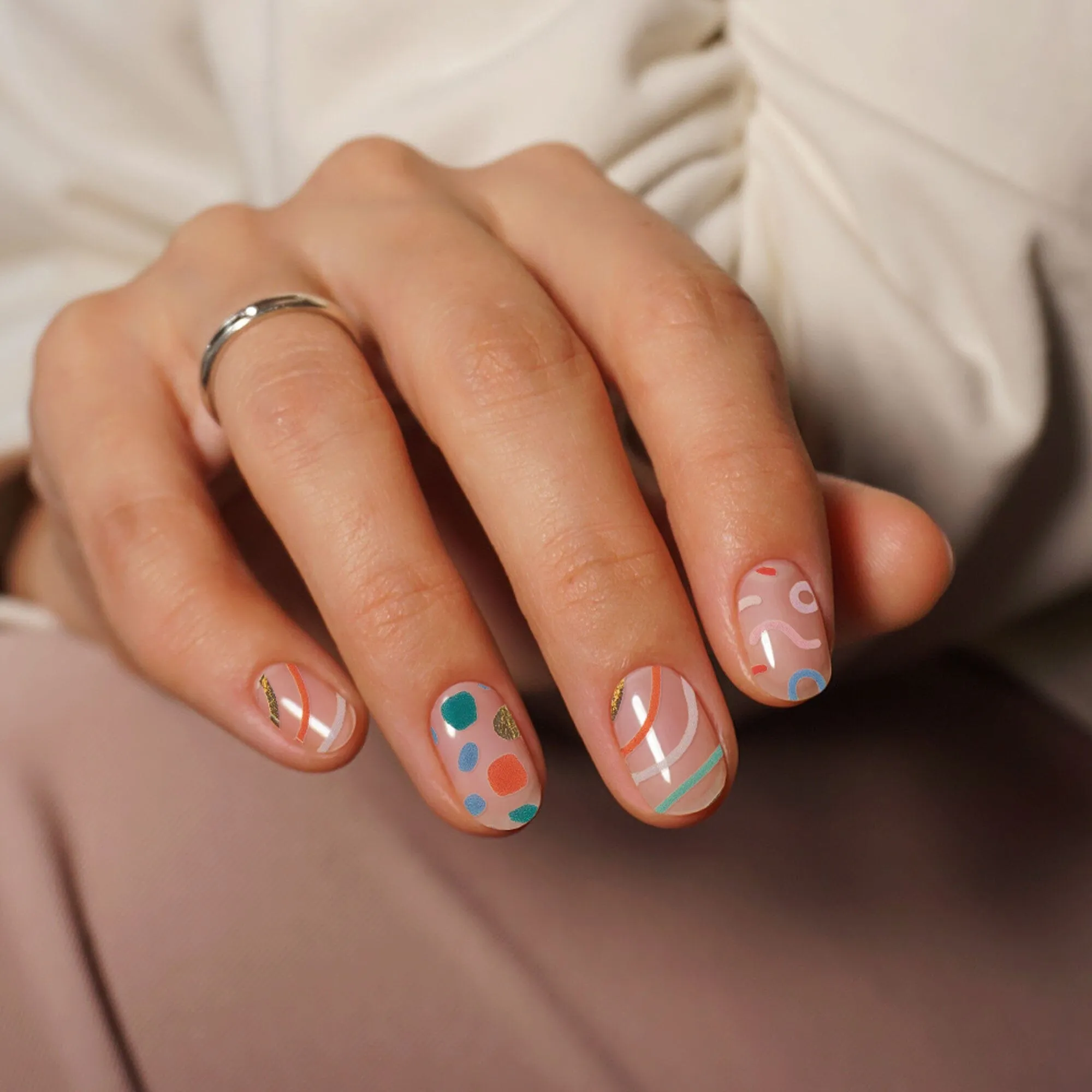 Gel Nail Strip ★ Confetti Dip