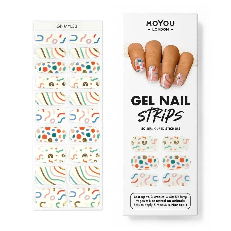 Gel Nail Strip ★ Confetti Dip