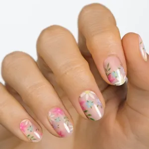 Gel Nail Strip ★ Flower Bouquet