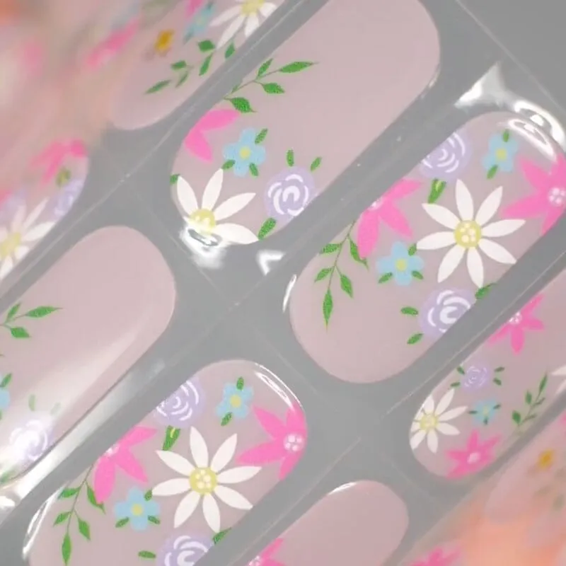 Gel Nail Strip ★ Flower Bouquet