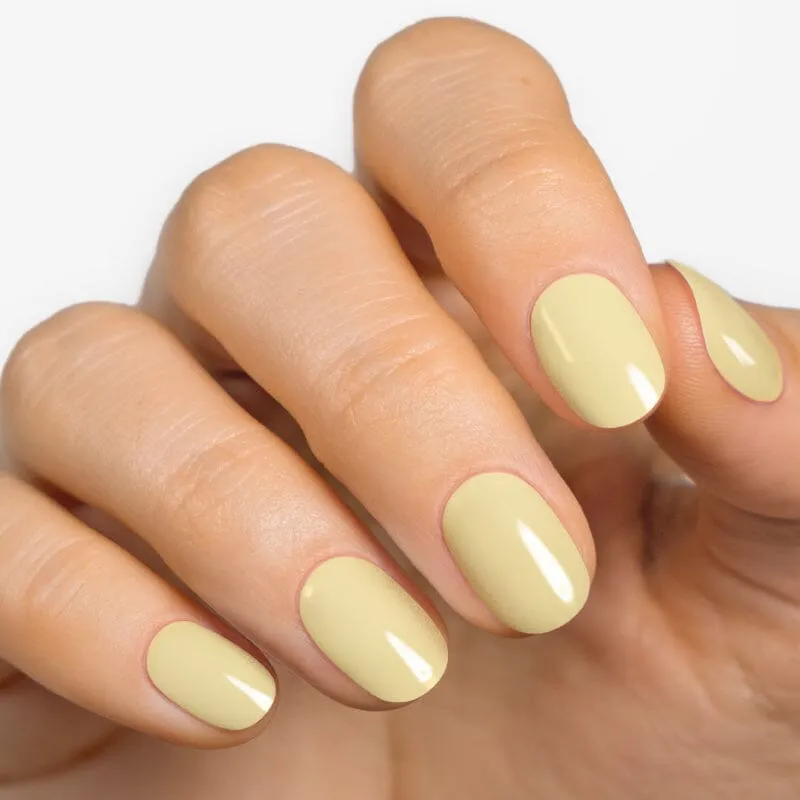 Gel Nail Strip ★ Yellow Macaroon