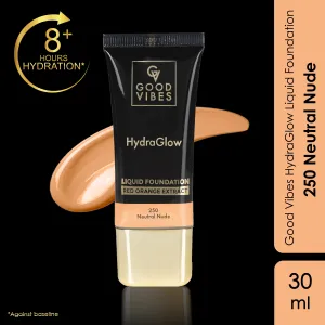 Good Vibes HydraGlow Liquid Foundation (30ml)- 250 Neutral Nude