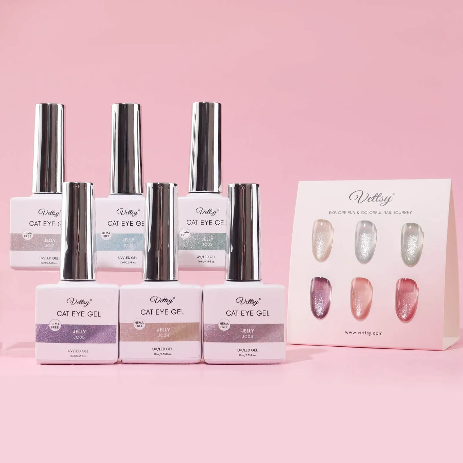 Hema-Free Cat Eye Gel Set-Jelly