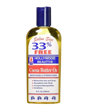 Hollywood Beauty Cocoa Butter Oil Hair & Scalp Moisturizing Treatment 8 oz