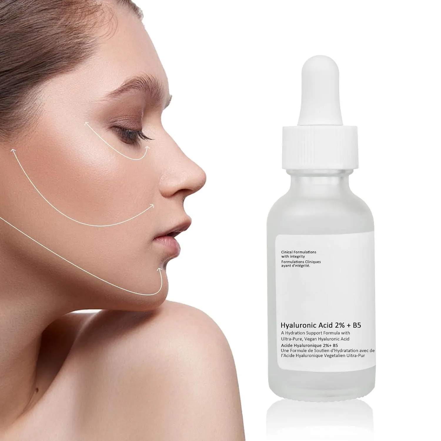 Hyaluronic Acid 2%   B5 Facial Serum, 30ML Hyaluronic Acid Serum for Face, 1 Floz Hyaluronic Acid Serum, Hyaluronic Acid and Vitamin B5, Moisturizing.