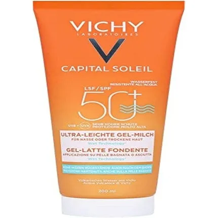 Ideal Soleil Ultra-melting milk gel Spf 50 200ml, Vichy