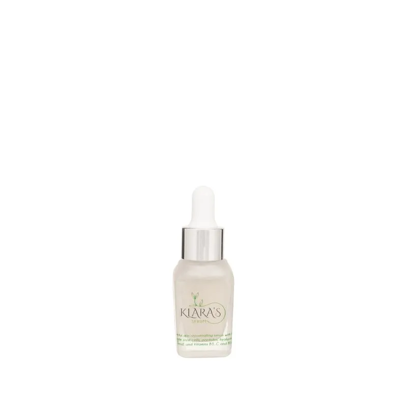 Klara's Powerful Skin Rejuvenating Serum 30ml - Reduce Wrinkles and Rejuvenate Skin with Swiss Apple Stem Cells, Refreshing Jasmine Scent Anti Ageing Serum