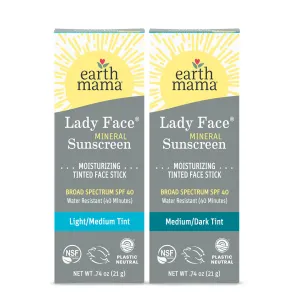 Lady Face® Tinted Mineral Sunscreen Face Stick SPF 40