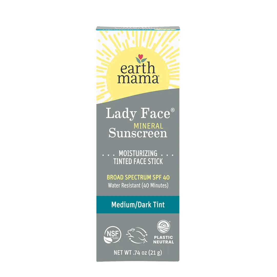 Lady Face® Tinted Mineral Sunscreen Face Stick SPF 40