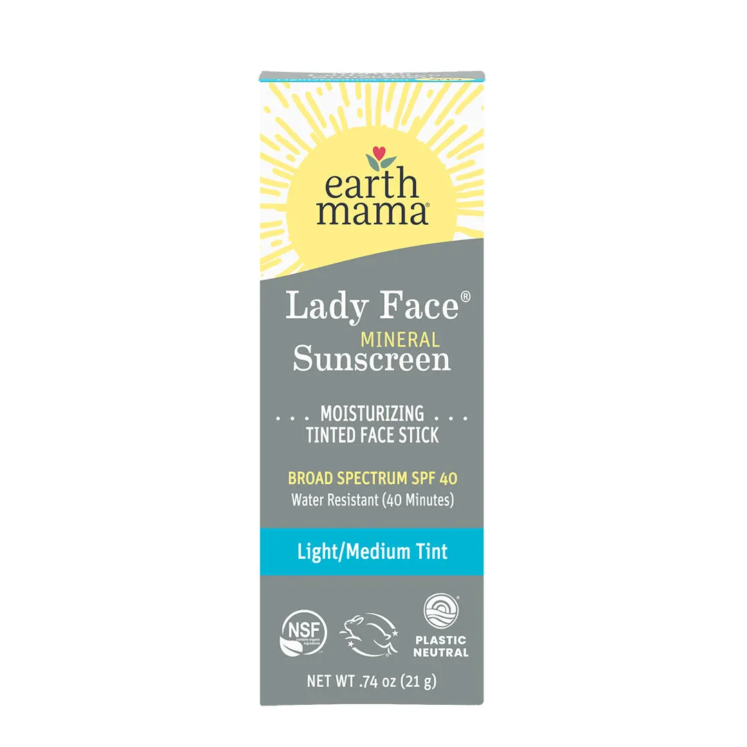 Lady Face® Tinted Mineral Sunscreen Face Stick SPF 40