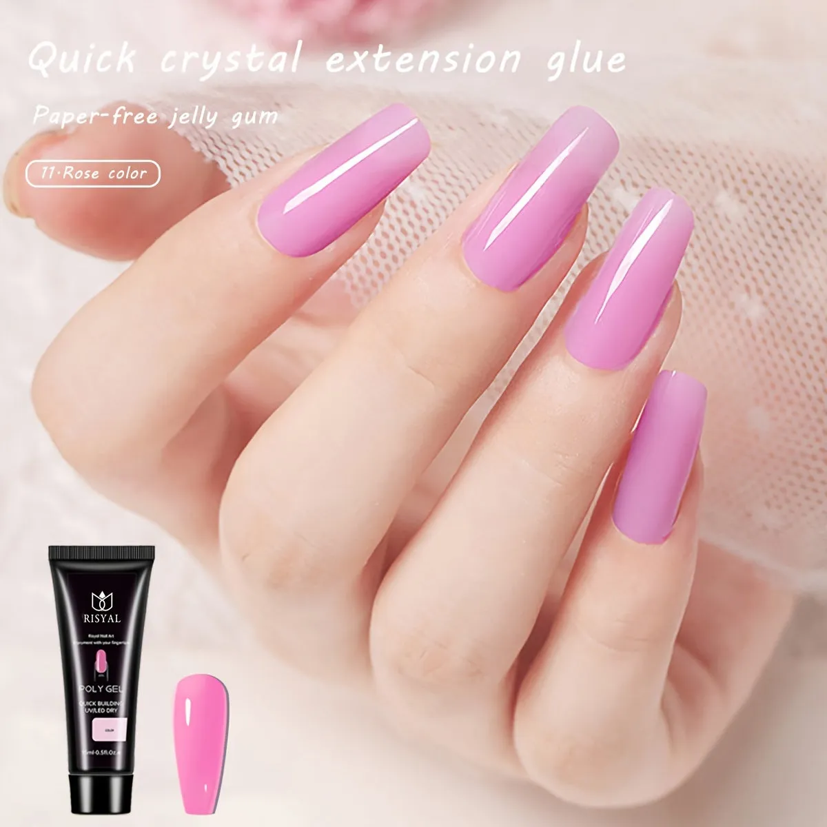 Longlasting Poly Nail Gel for Easy Salon Manicures