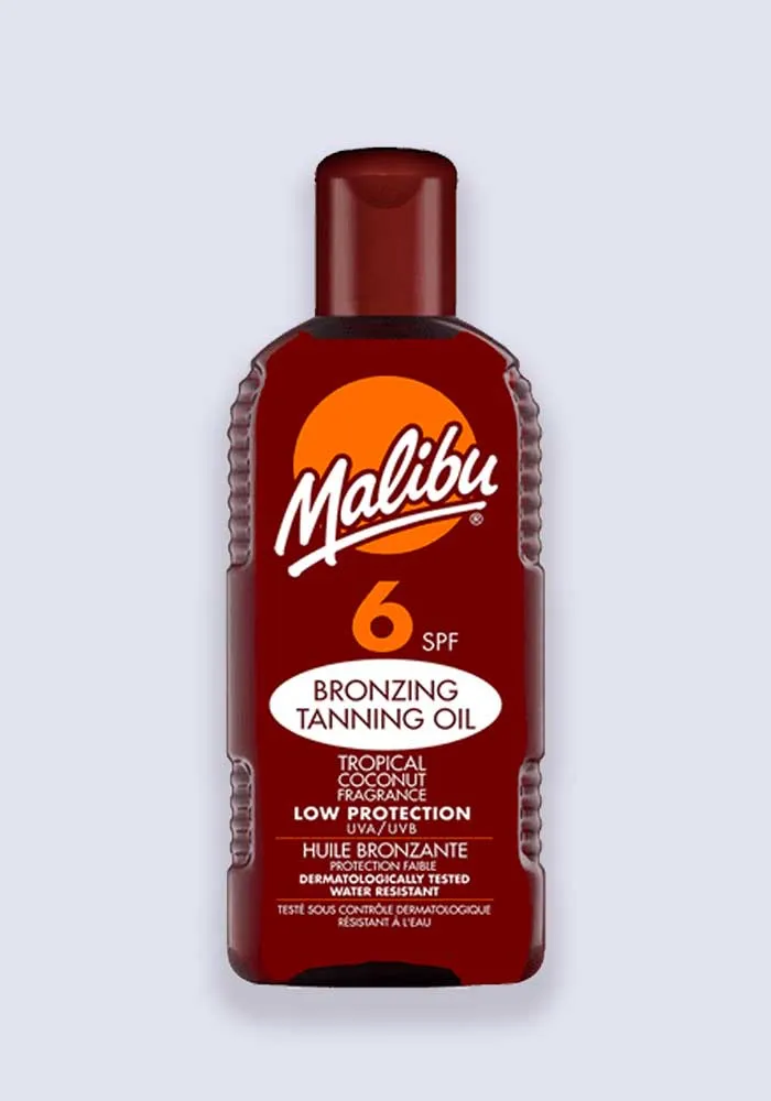 Malibu Bronzing Tanning Oil With Tropical Coconut Fragrance SPF 6 200ml