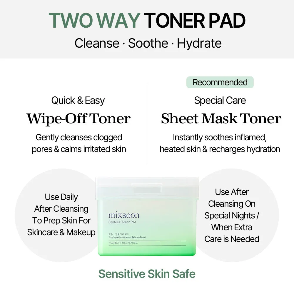 mixsoon Centella Toner Pad