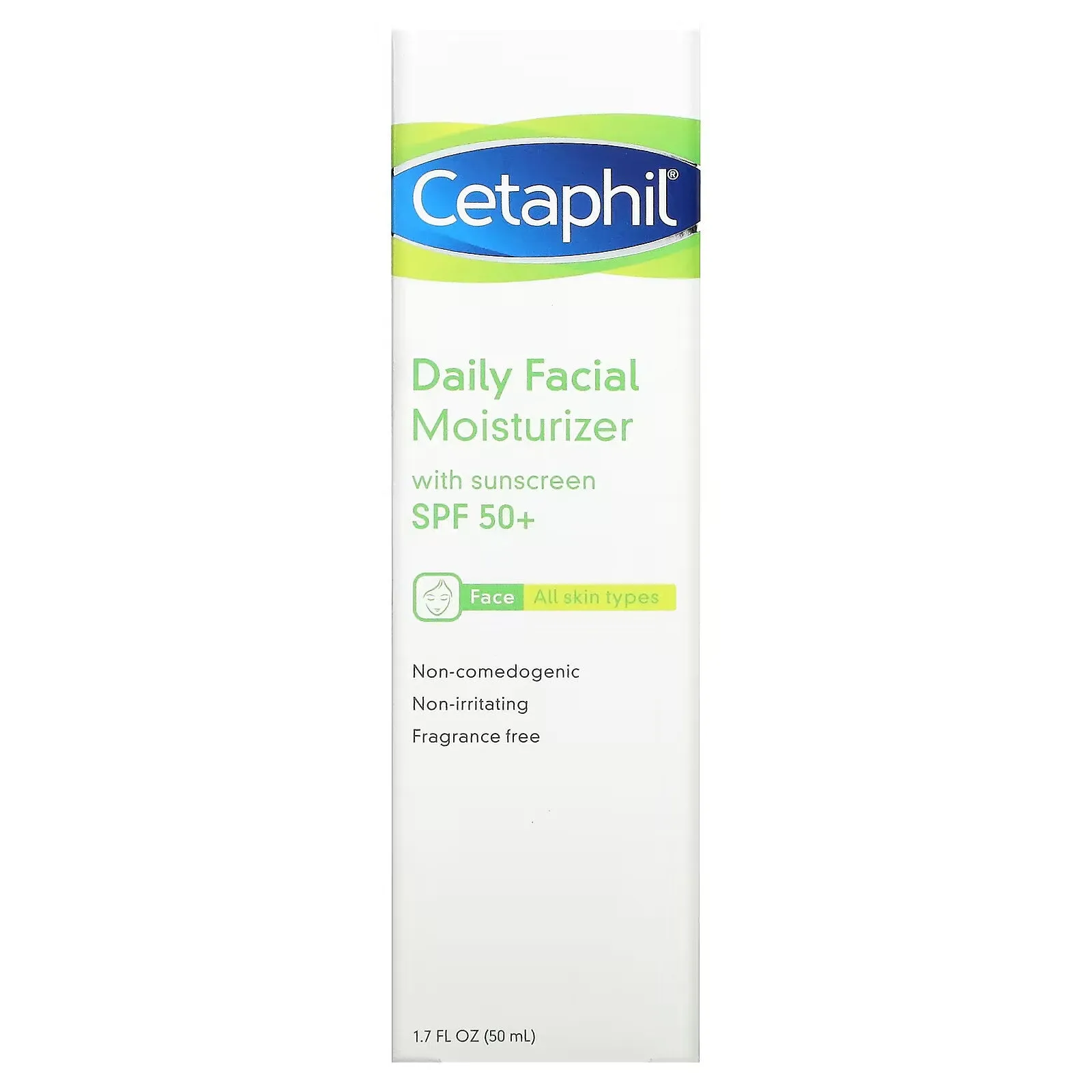 Moisturizing face cream SPF 50  Cetaphil, 50 ml