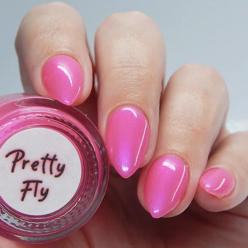 Pretty Fly - light pink shimmer nail polish