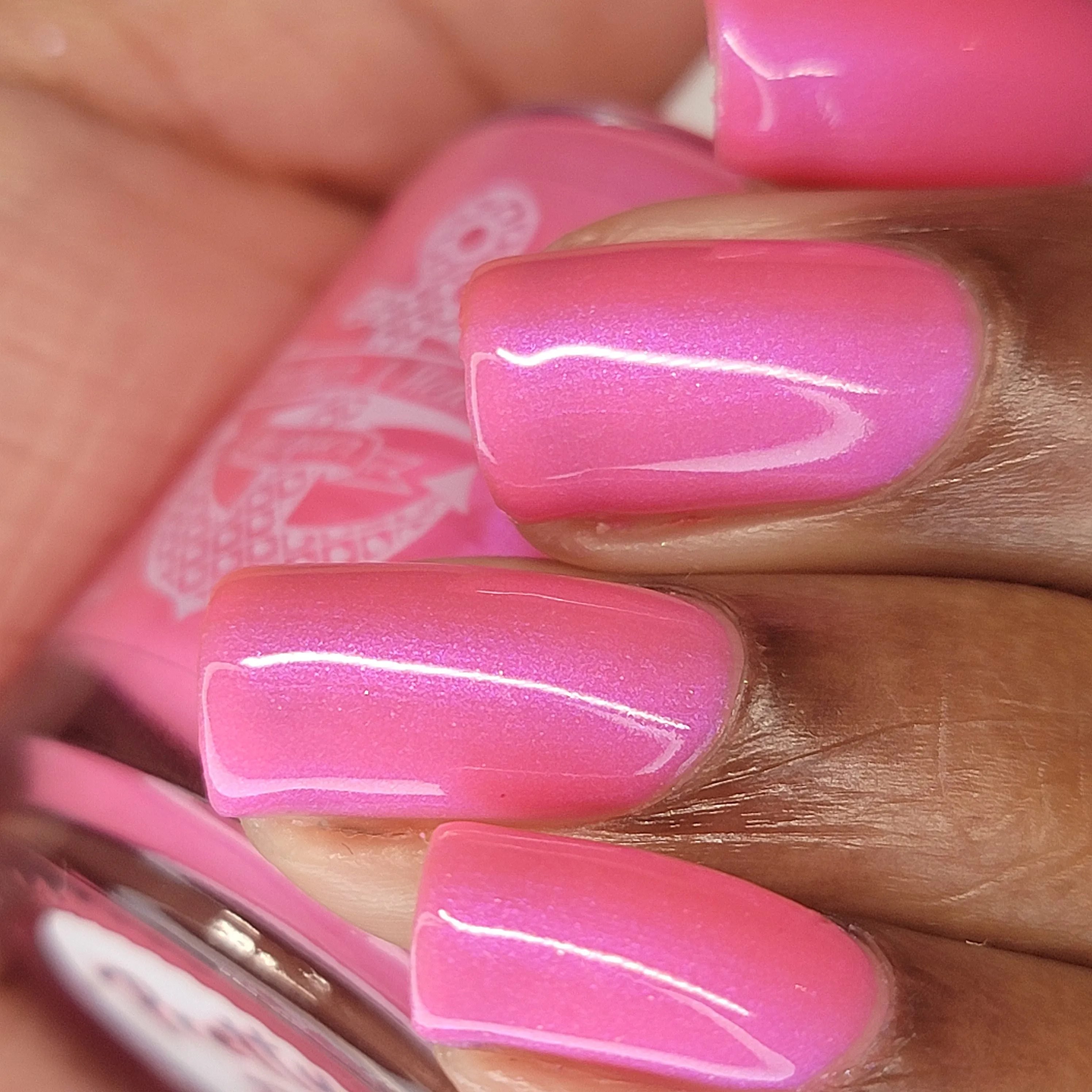 Pretty Fly - light pink shimmer nail polish