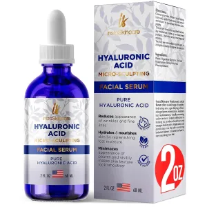 Pure Hyaluronic Acid Serum for Face 2oz Serum for Skin and Lips Hydrating Serum