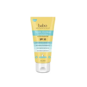 Sheer Mineral Sensitive Gentle Sunscreen Lotion SPF 50 3 Oz By Babo Botanicals