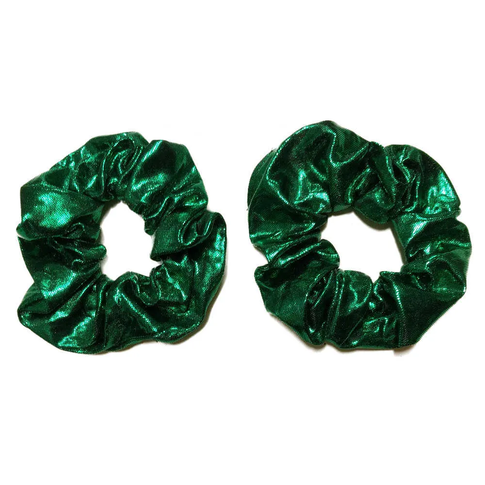 Shiny Metallic Scrunchies