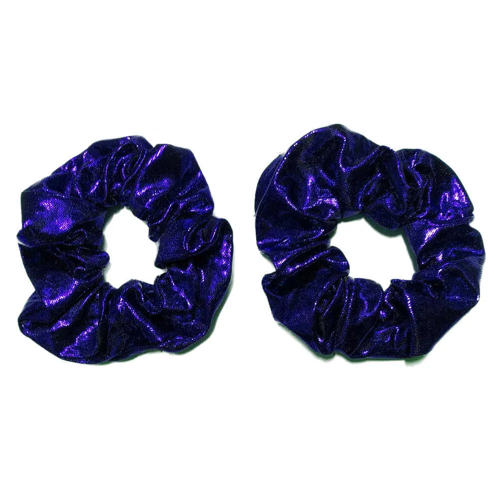 Shiny Metallic Scrunchies