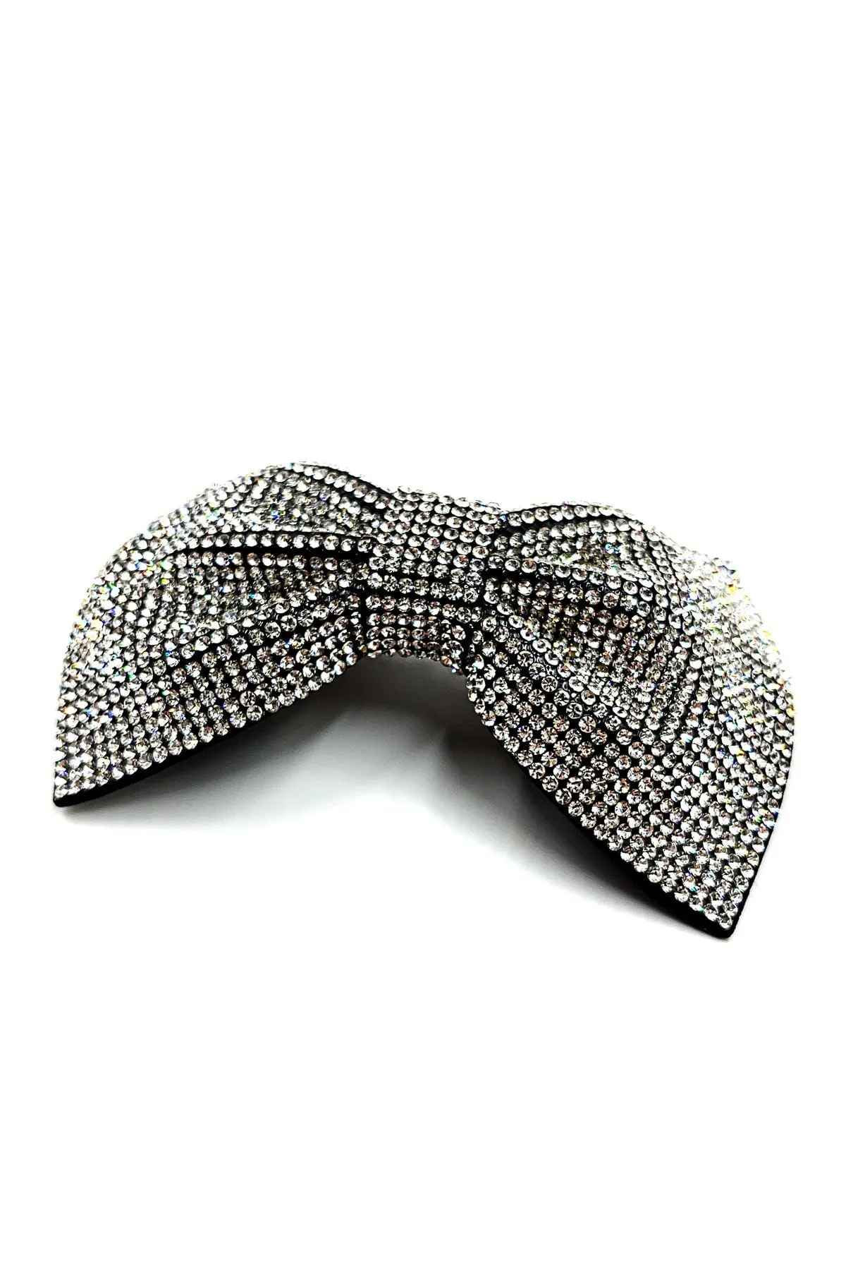 Shiny Rhinestone Ribbon Barrette