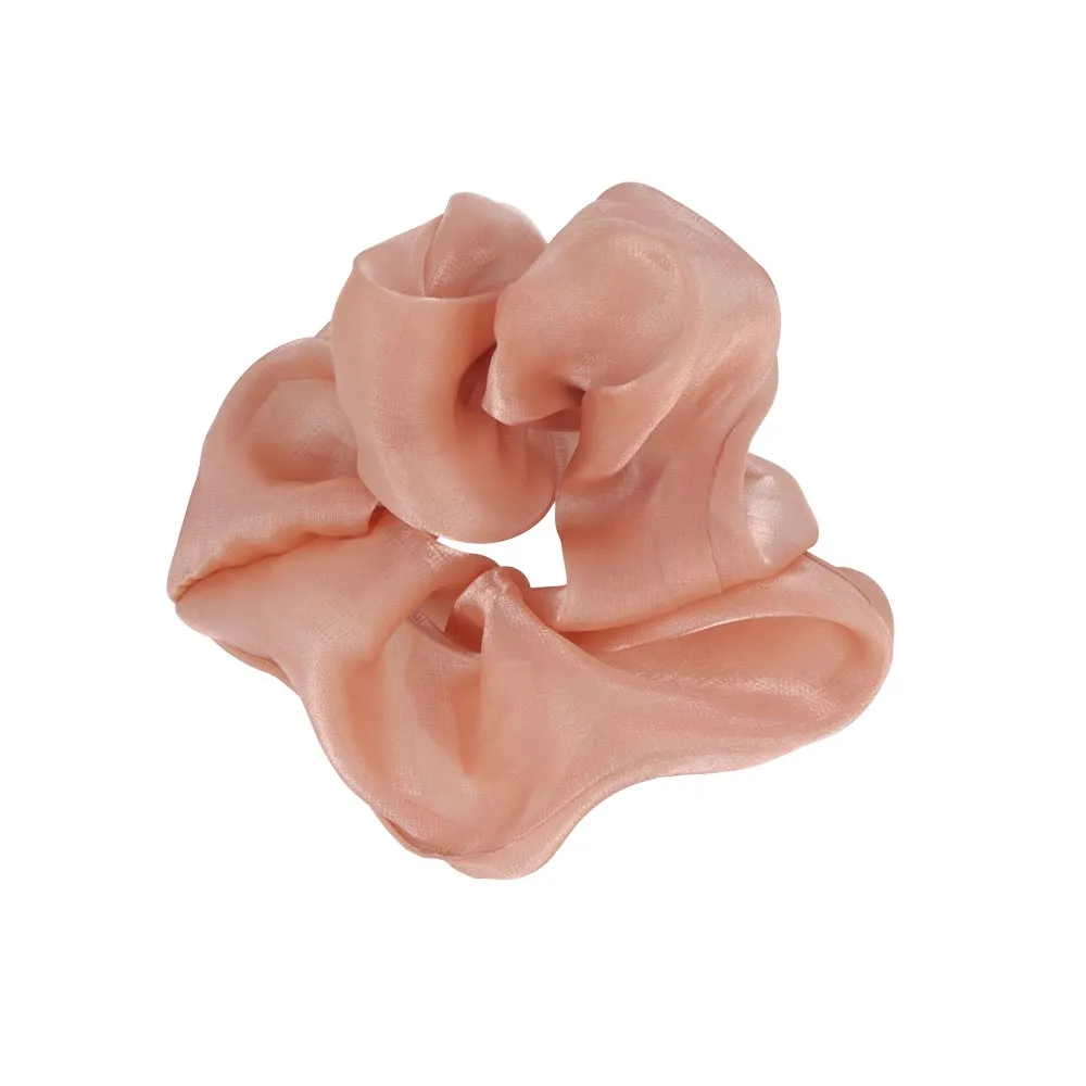 Solid Color Shiny Hair Scrunchie