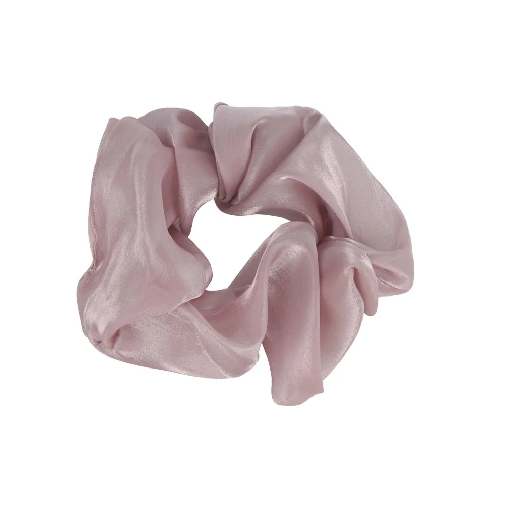 Solid Color Shiny Hair Scrunchie