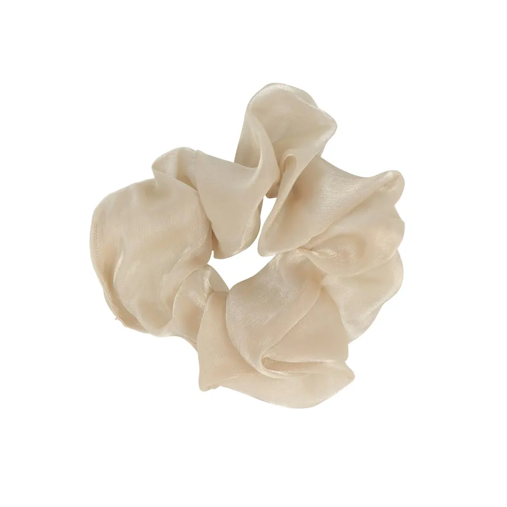 Solid Color Shiny Hair Scrunchie