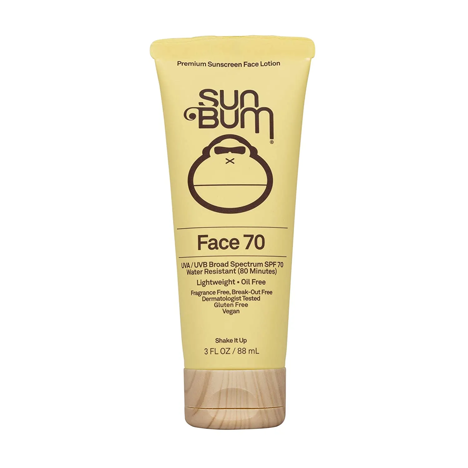 SPF 50 Sunscreen Face Lotion, Vegan and Reef Friendly, Fragrance-Free Moisturizing UVA/UVB