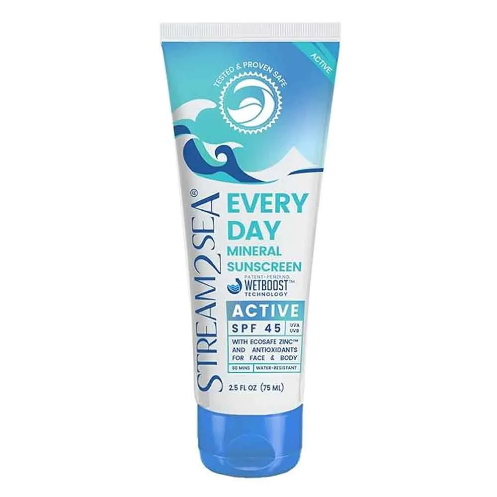 Stream2Sea Everyday Mineral Sunscreen SPF 45  2.5oz