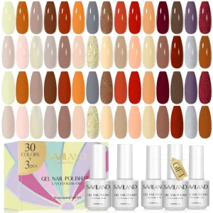 [US ONLY] 33PCS Gel Nail Polish Set – 30 Colors