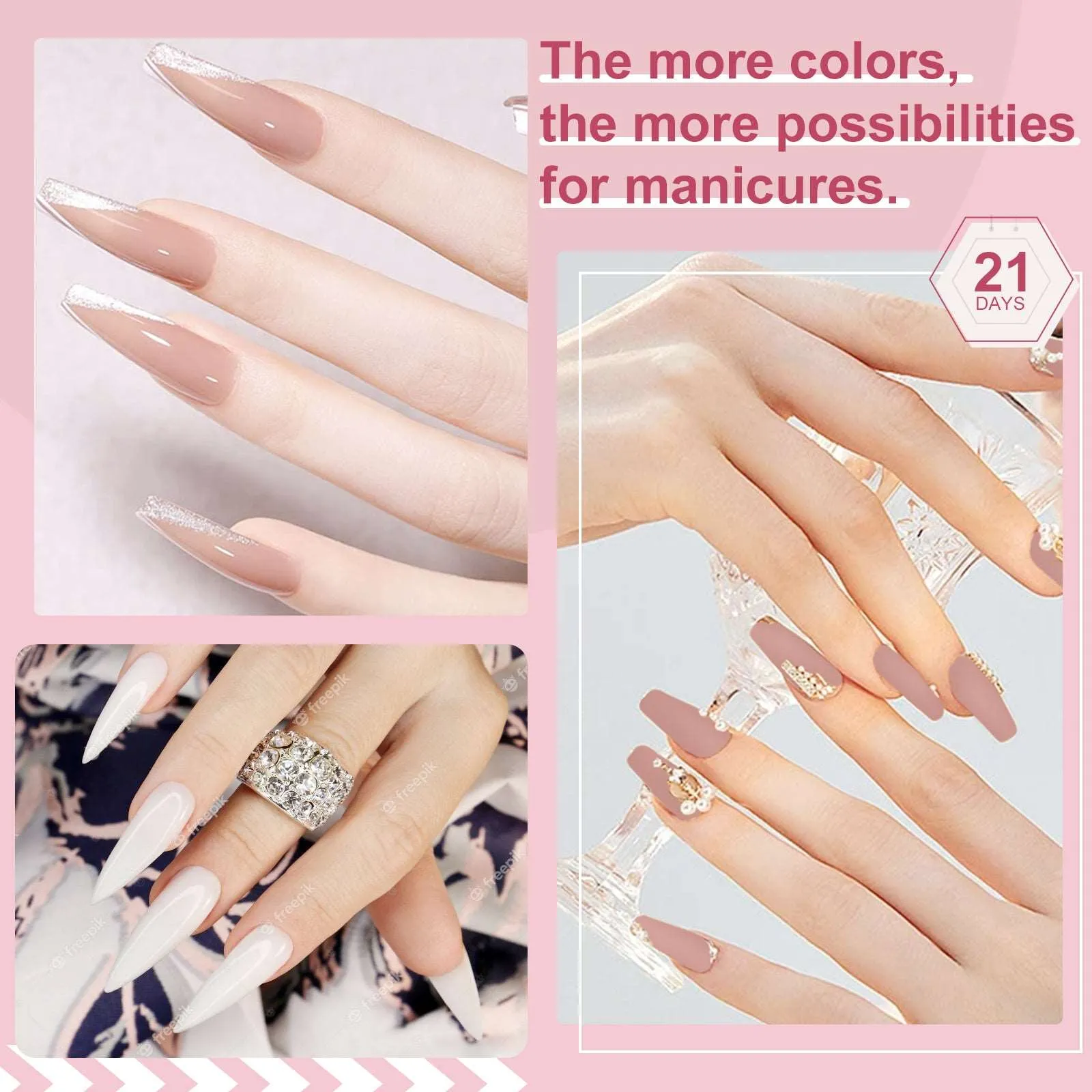 [US ONLY] 33PCS Gel Nail Polish Set – 30 Colors