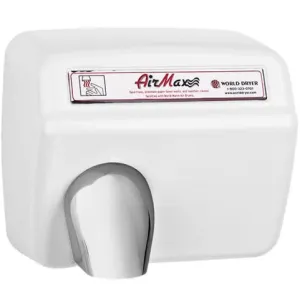 World Dryer Airmax XM5-974 Hand Dryer, Automatic, Cast Iron, Green Spec, Updated Part Number: XM5-974A