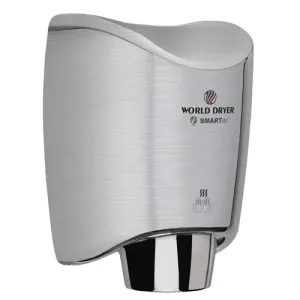 World Dryer SMARTdri(TM) K-973 Hand Dryer, Brushed Stainless Steel, 110-120V, Updated Part Number: K-973P2